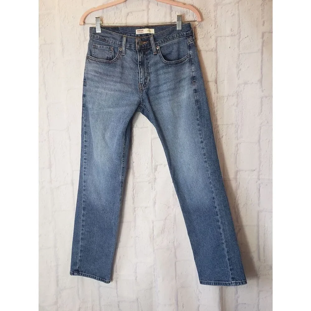 LEVI STRAUSS SIGNATURE Athletic Fit Straight Leg Jeans Men's 28×30